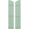 Ekena Millwork Americraft 3-Board (3 Batten) Wood Joined Board-n-Batten Shutters w/Ellipt Top, ARW401BE311X77SGH, PR ARW401BE311X77SGH - alternate 1